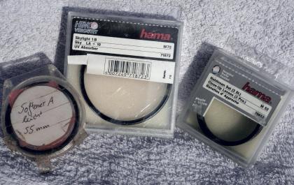 Angebot zahlreiche Filter Skylight Nahlinsen sowie Softener