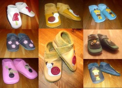 TRÄUMERLE Individuelle handgefertigte Krabbelschuhe aus Leder