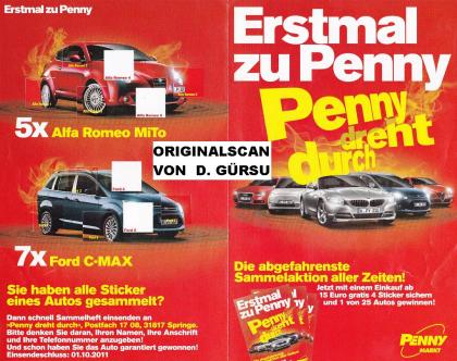 ICH BIETE ZUM VERKAUF DEN PENNY MARKT STICKER FORD2 FORD NUMMER 2
