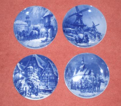 Weihnachtsteller Berlin Design 1975 1979 1980 1981