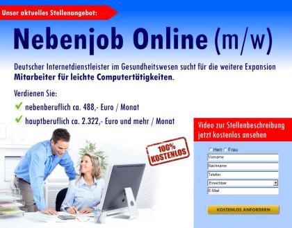 Nebenjob Online m/w