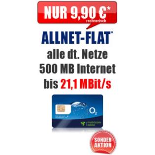 Allnet 500 MB 9 90 Aktion